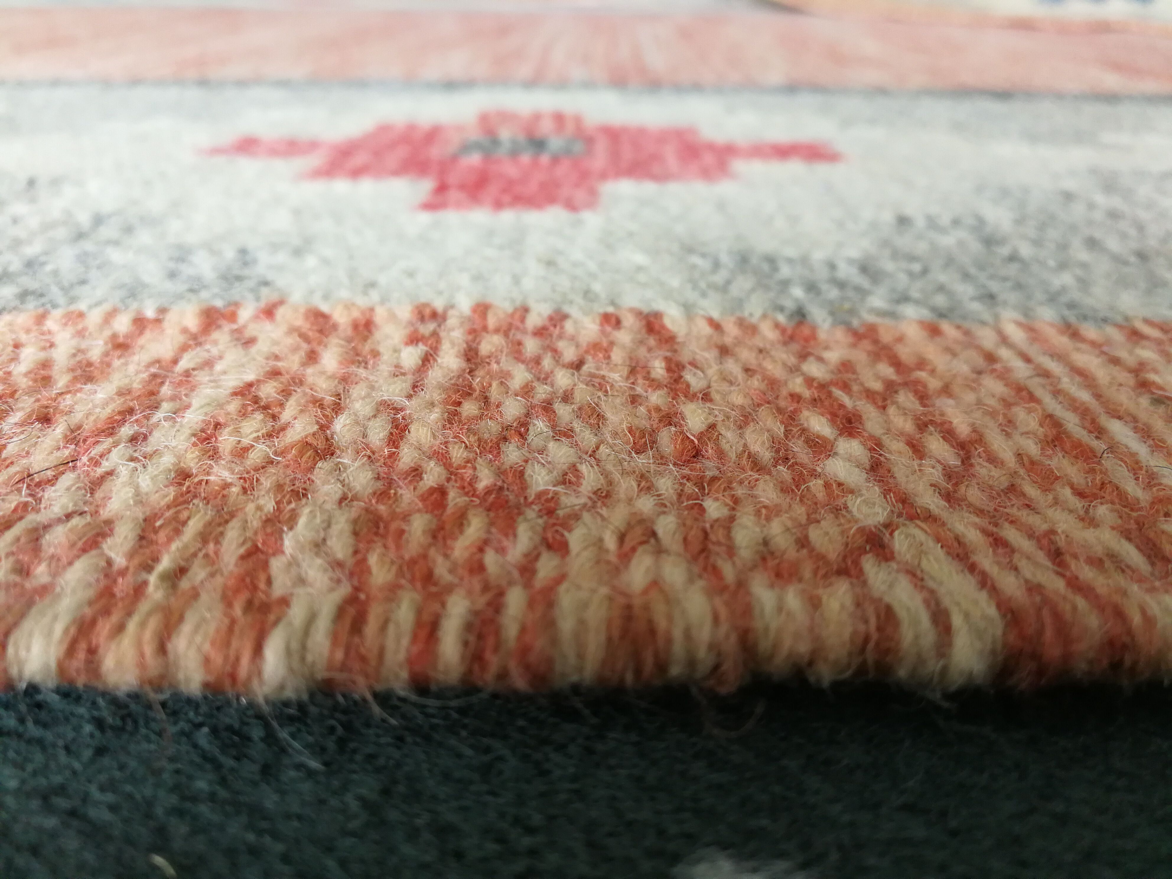 Scandinavian mid-century rug, signed 200 x 132 cm