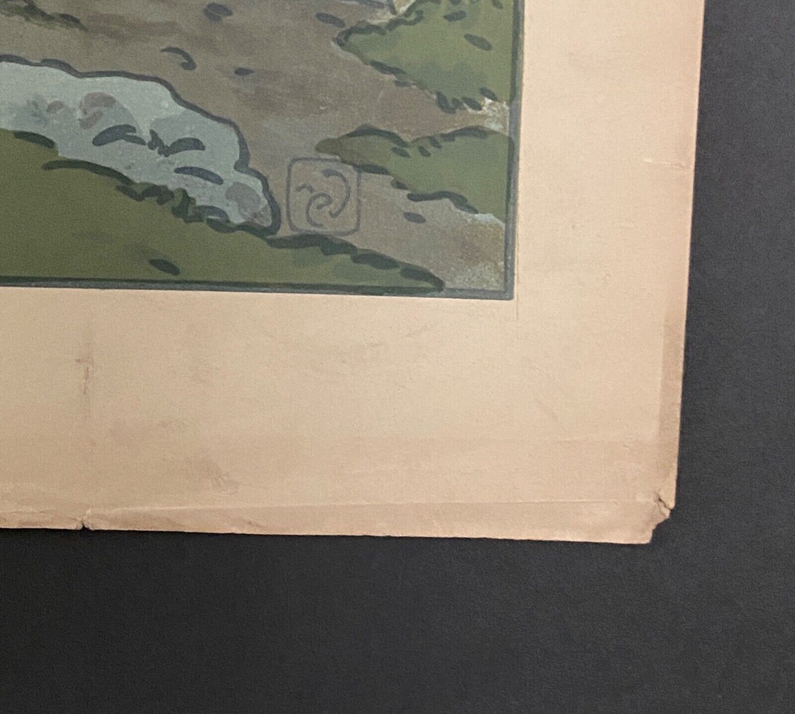 Lithographie par Henri Rivière Le Lever de la Lune