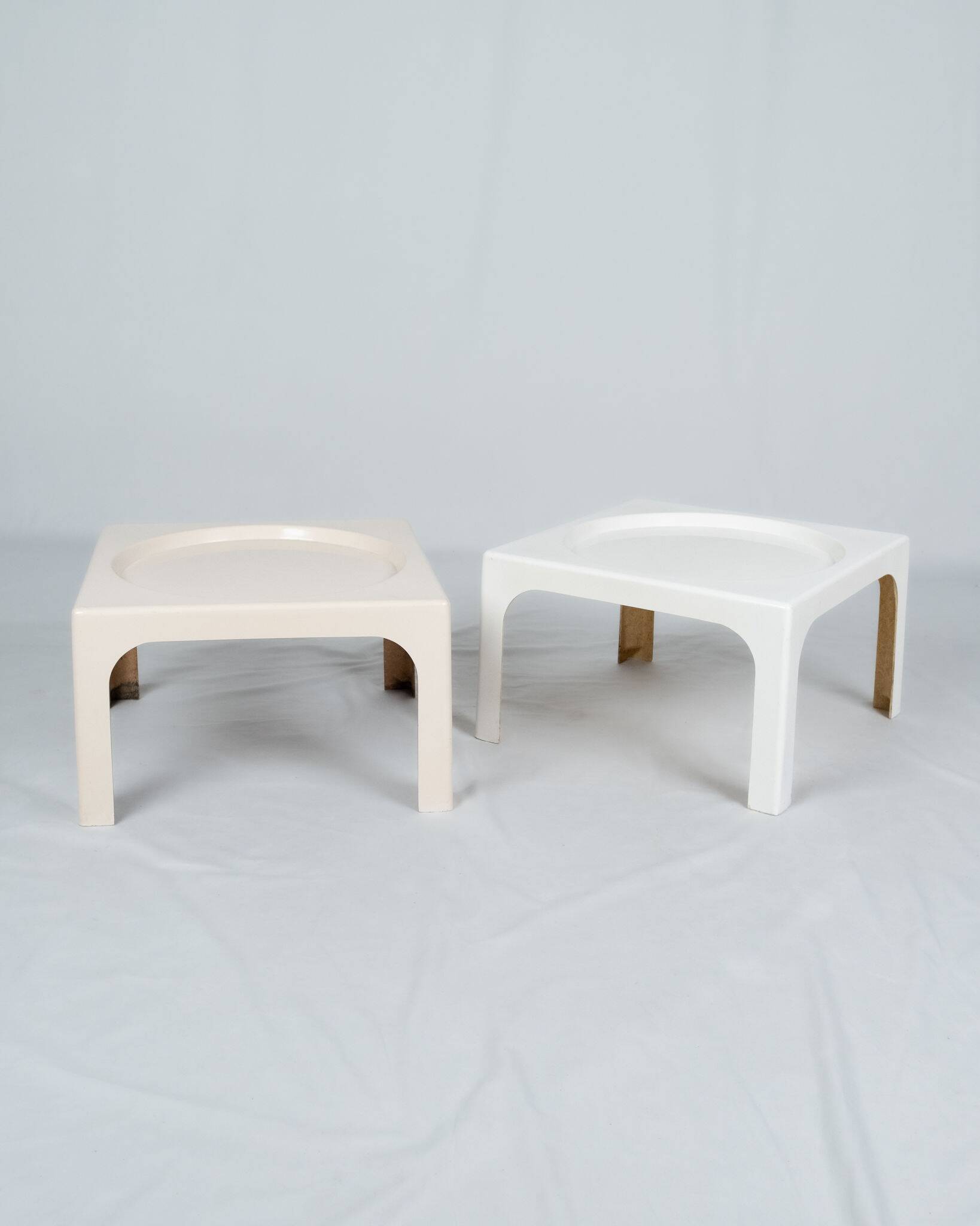 Paire de tables d'appoint Ozoo Marc Berthier pour Prisunic, 1970s