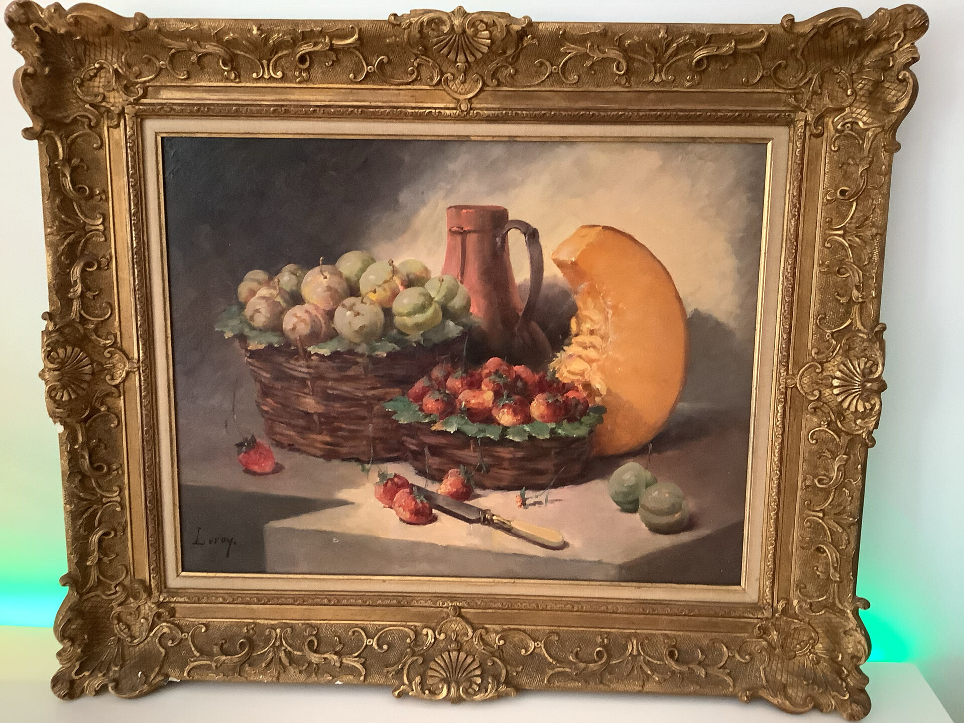 Peinture Nature morte signée LEROY