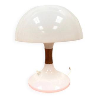 Lampe à poser blanche champignon vintage