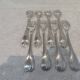 8 silver-plated cake forks by Christofle Malmaison Empire