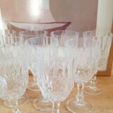 Stemmed glass chiseled glasses