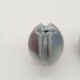 Duo 2 Vase Soliflore Lenticular Glazed Stoneware Grey Blue Purple Ceramic