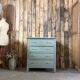 Commode de style Art Déco verte (rénovée)