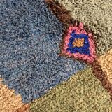 Moroccan berber boujaad carpet with colorful patterns 247x157cm