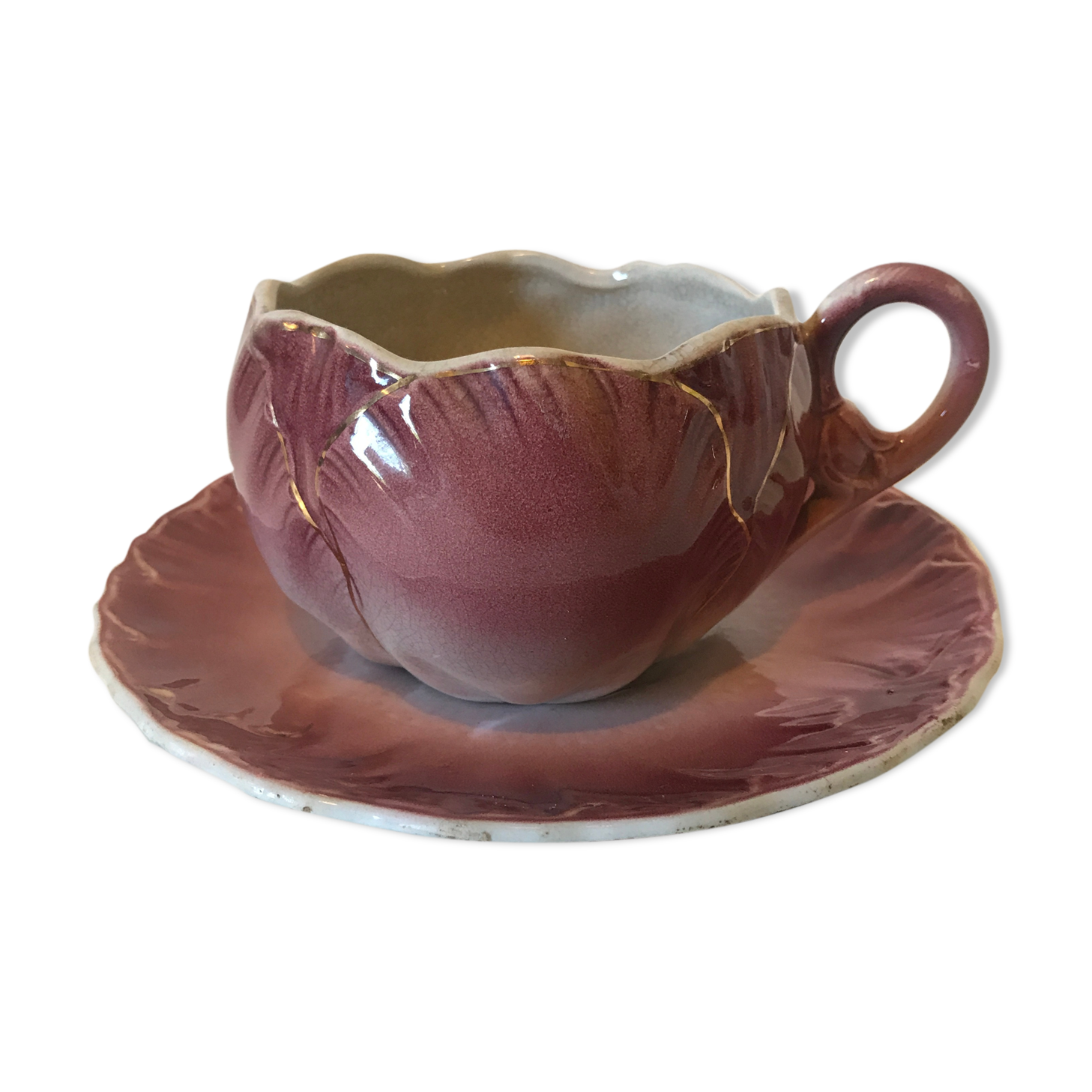 Large cup dabbling K and G Luneville