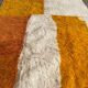 Orange Beni Ouarain rug decorated in natural wool, size 240cm×150cm