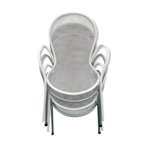 Série 4 fauteuils italiens jardin emu