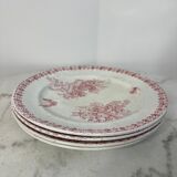 Set of 4 flat plates Onnaing Moisson