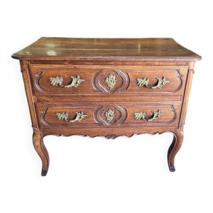 Commode louis xv 2 tiroirs - siecle