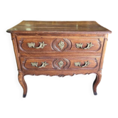 LOUIS XV COMMODE WITH 2 DRAWERS IN LIGHT OAK FROM THE 18TH CENTURY REF JE