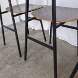 Vintage Industrial School Chairs - STOL Kamnik - 70s Yugoslavia - Set of 4