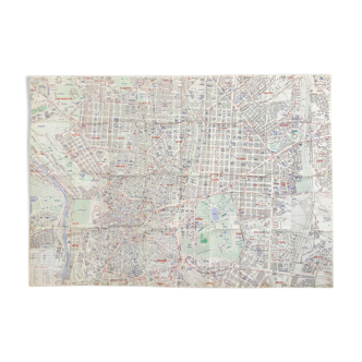 Carte plan de Madrid 1972