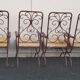 Lot de 6 fauteuils en ferronerie d'art de raymons menos  d'haiti