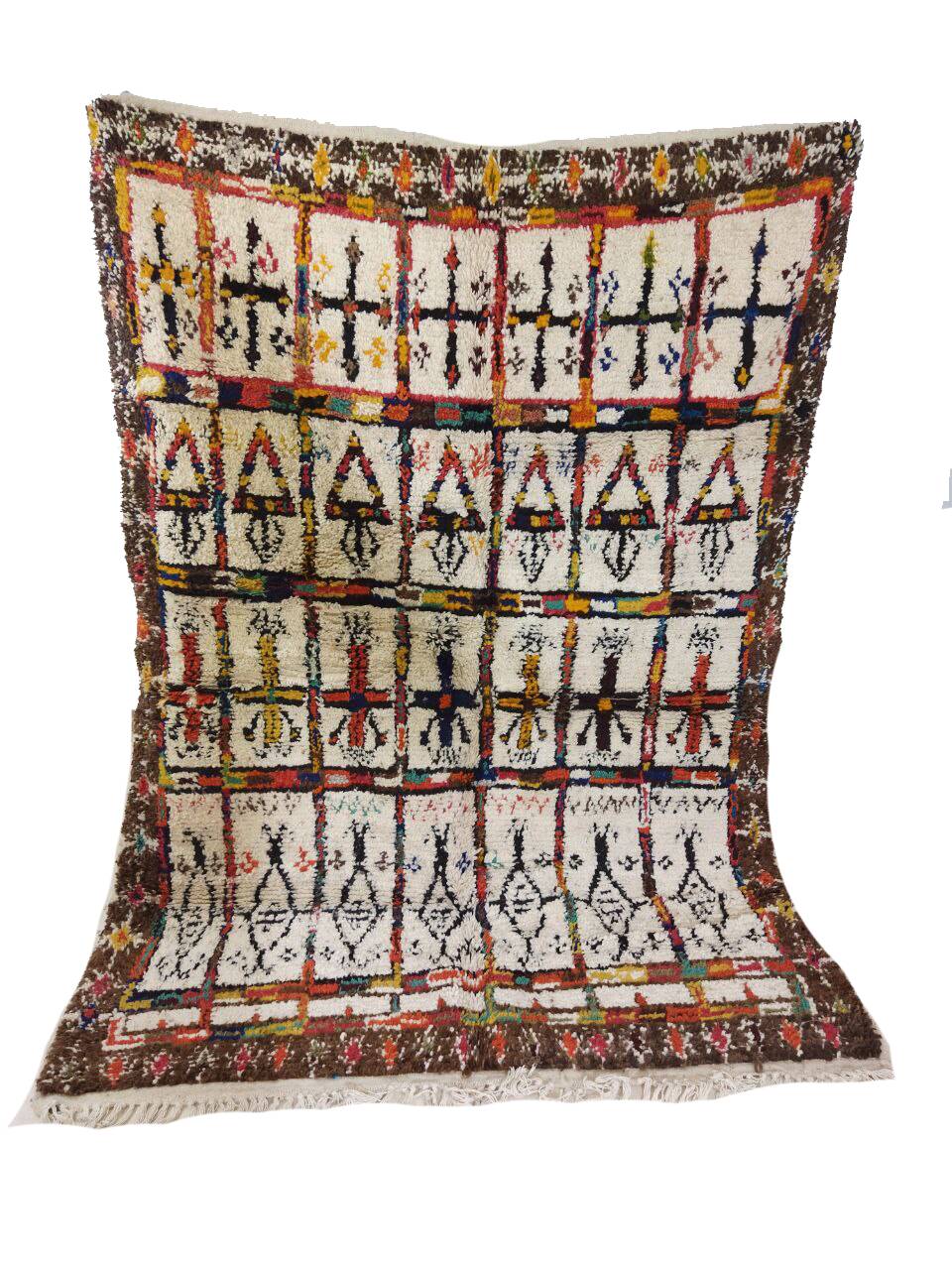 Handmade moroccan berber rug 230 x 167 cm