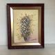 Cadre tableau huile sur toile "fleurs" signé Declercq