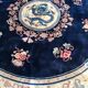 Tapis chinois rond noué main 190 cm de  diamètre