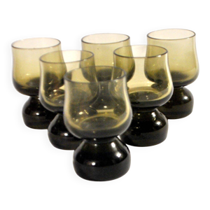 Lot de 6 verres shooter - italie
