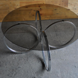 Mid-Century Tubular Chrome Coffee Table, 1960s
