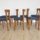 Set of 7 Vintage Calligaris Dining Chair: 1990s Italian Wooden Artek Style