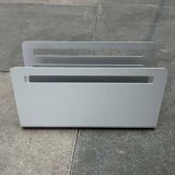 Minimalist aluminium magazine rack by Norman Foster for Helit, Germany, 1990s.