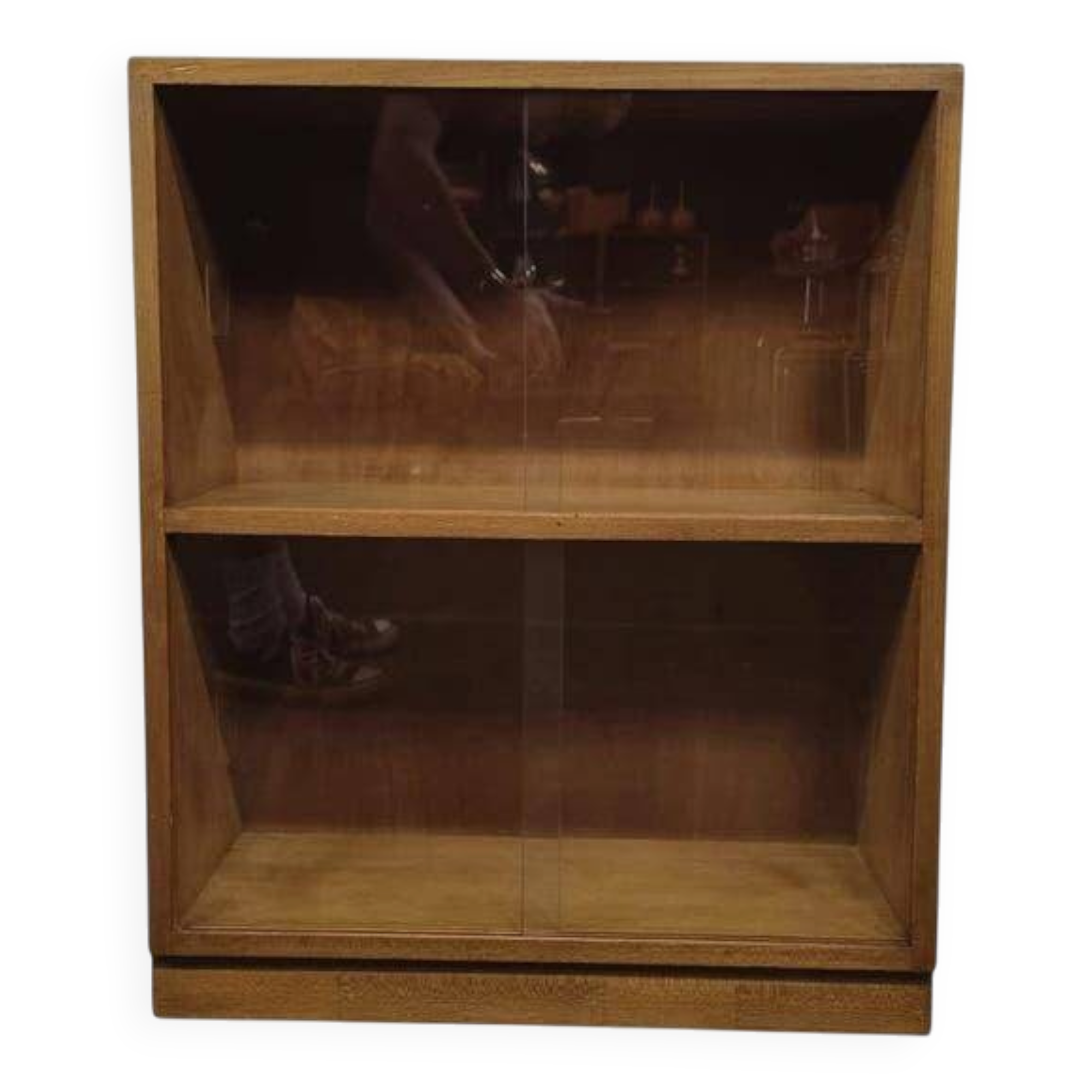 Vintage wooden mini shelf/display case/bookcase