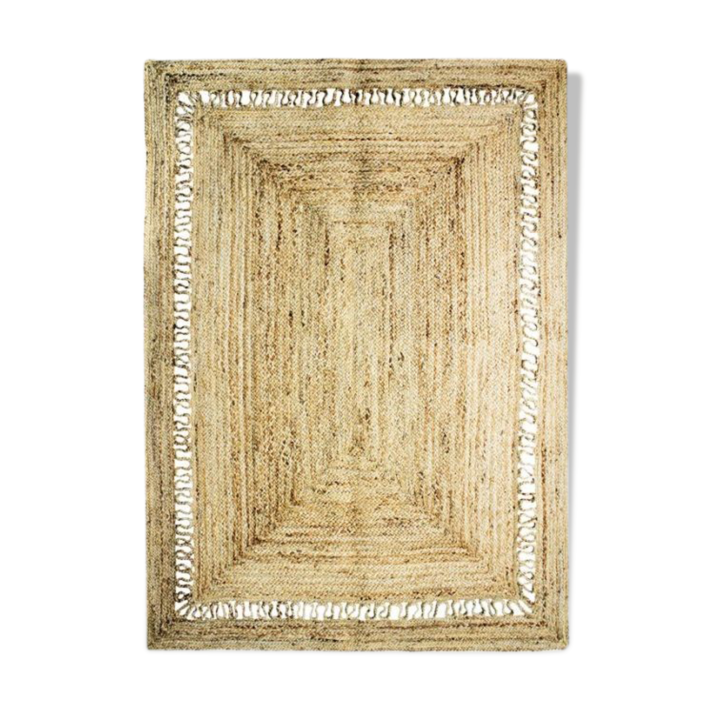 Jute rug with openwork pattern 160x230 cm