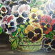 Oil painting on vintage wood