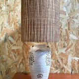 Vintage ceramic lamp by Aldo Londi for Bitossi Italy 1960s
