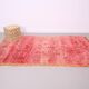 Tapis marocain vintage à poils longs 150 x 268 cm - Tapis berbère fait main - Tapis en laine