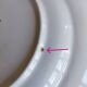 4 assiettes plates "Réverbère fin" KG Lunéville