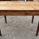 Old farmhouse table waxed wood 110 cm