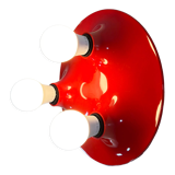 Red Triteti wall lamp by Vico Magistretti for Artemide, 1960