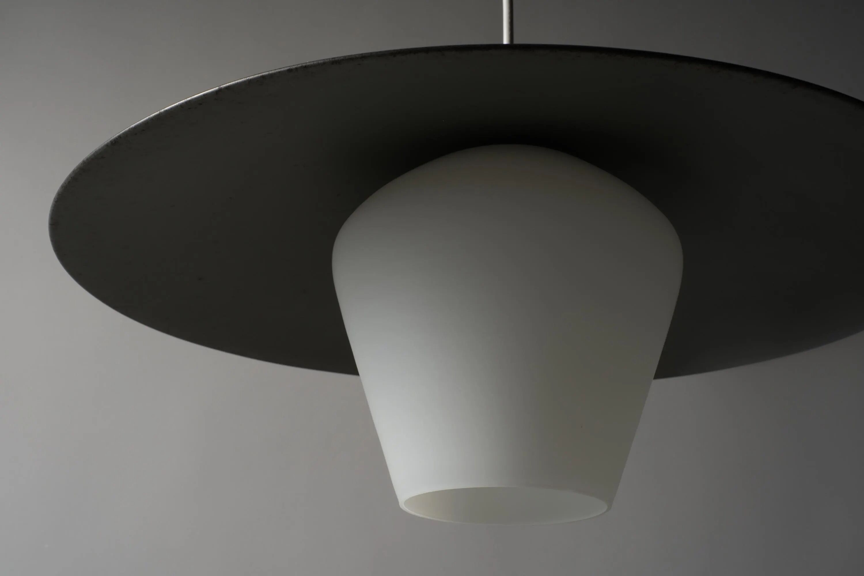 Modern Mid-Century Pendant Lamp Flying Saucer, Space Age Design from the 1960s