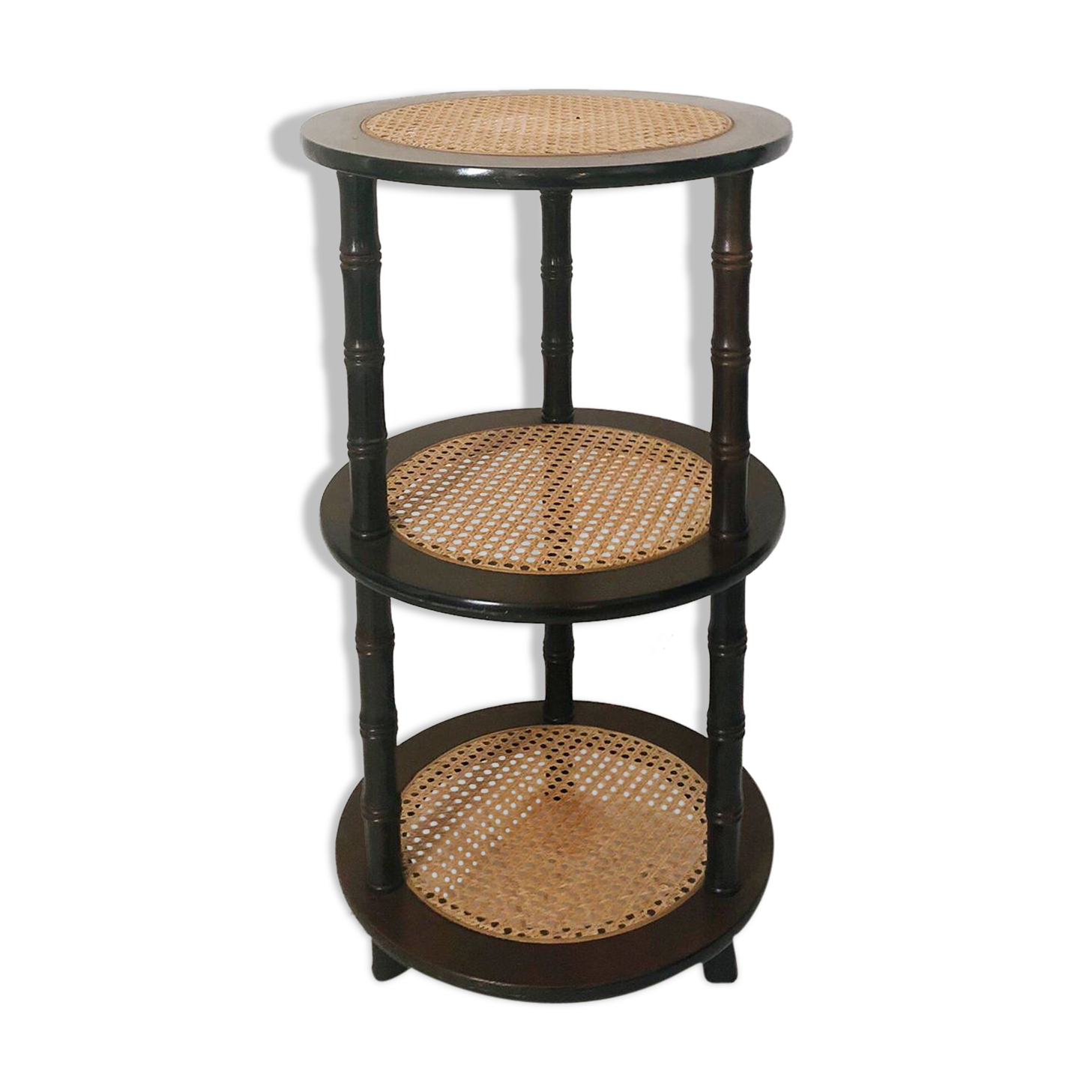 Side table in cannage