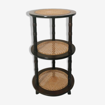 Side table in cannage