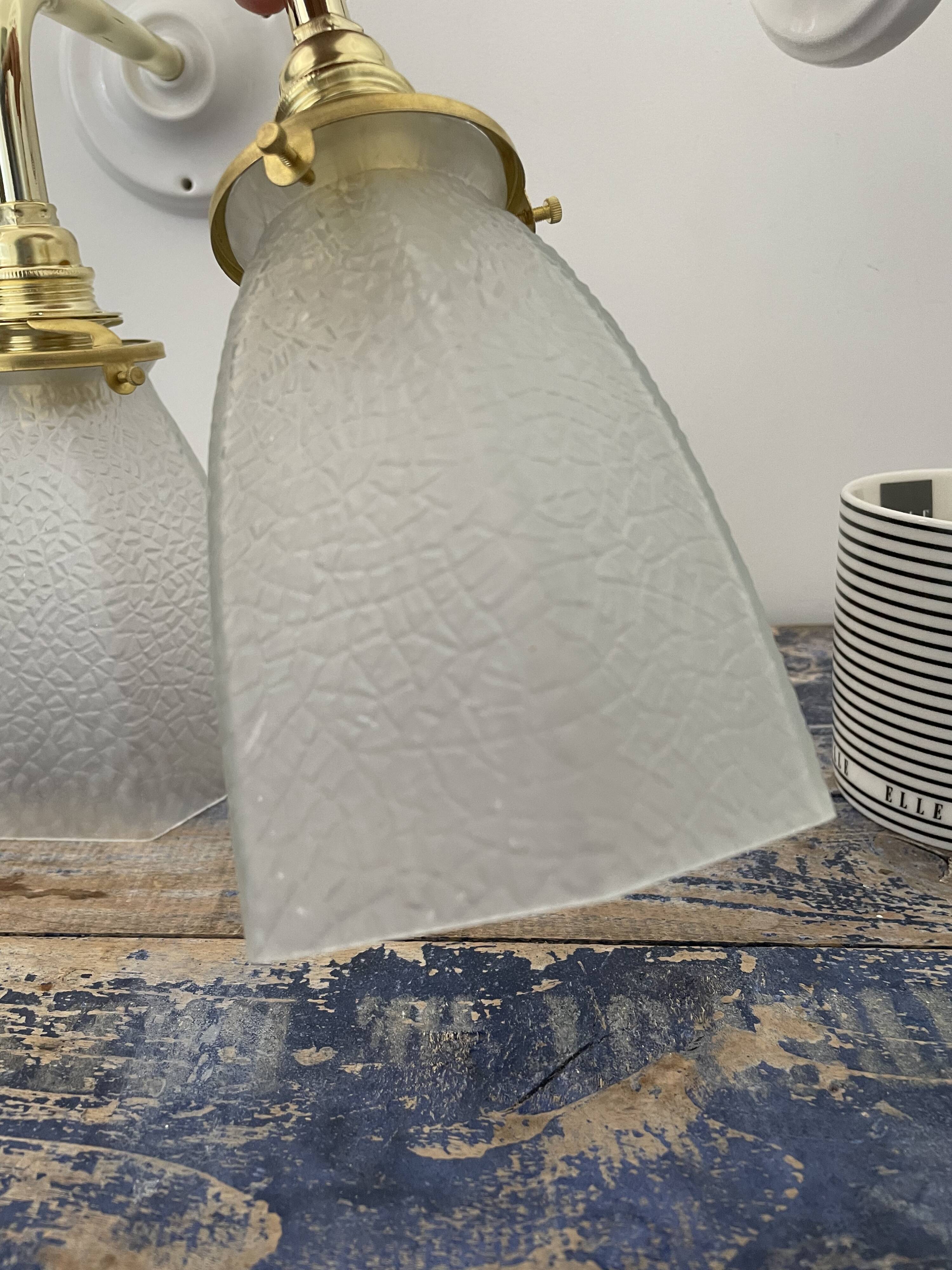 Pair of art deco wall lights