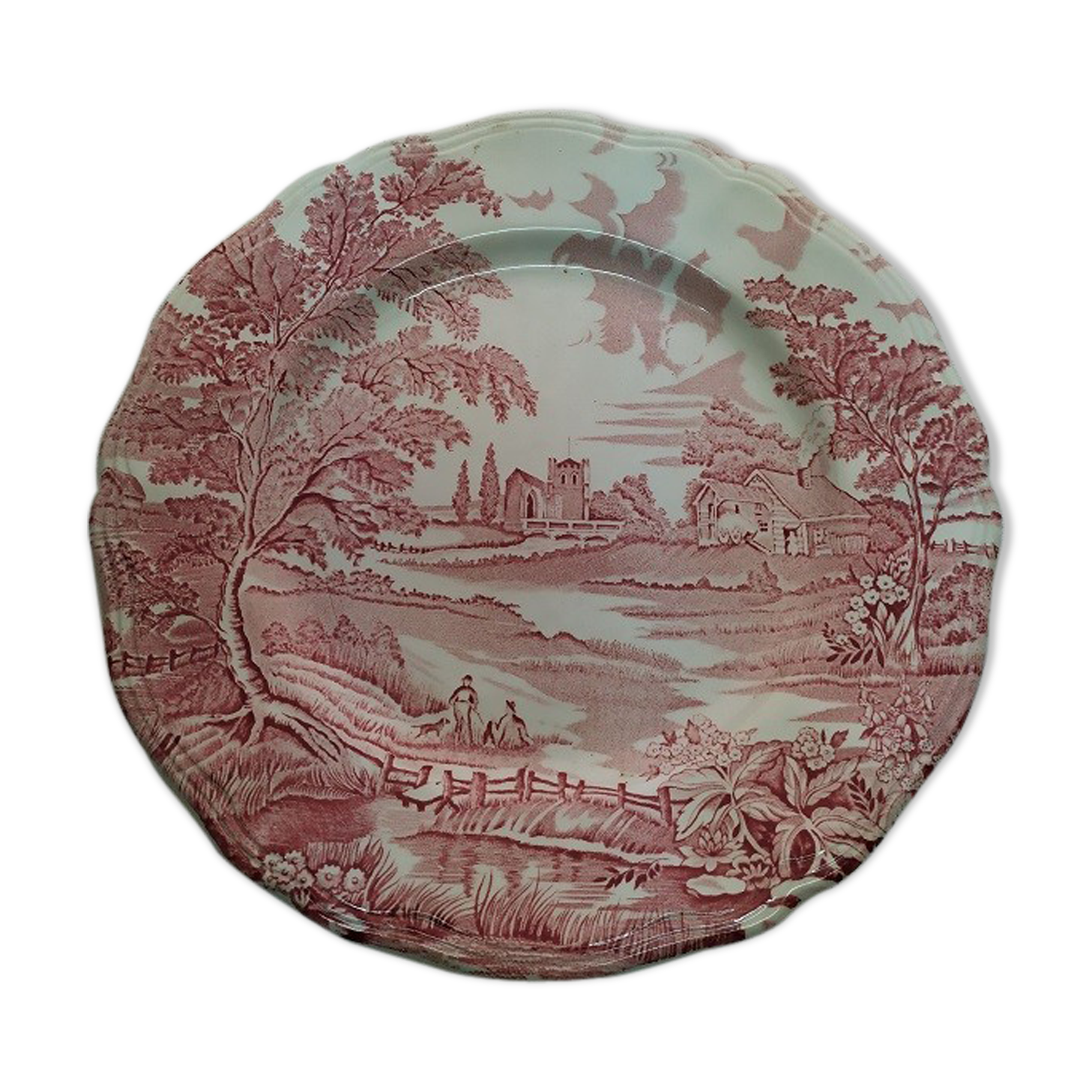 English style porcelain plate