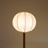 Mid-century solid teak table lamp from the 1960s Sweden.
