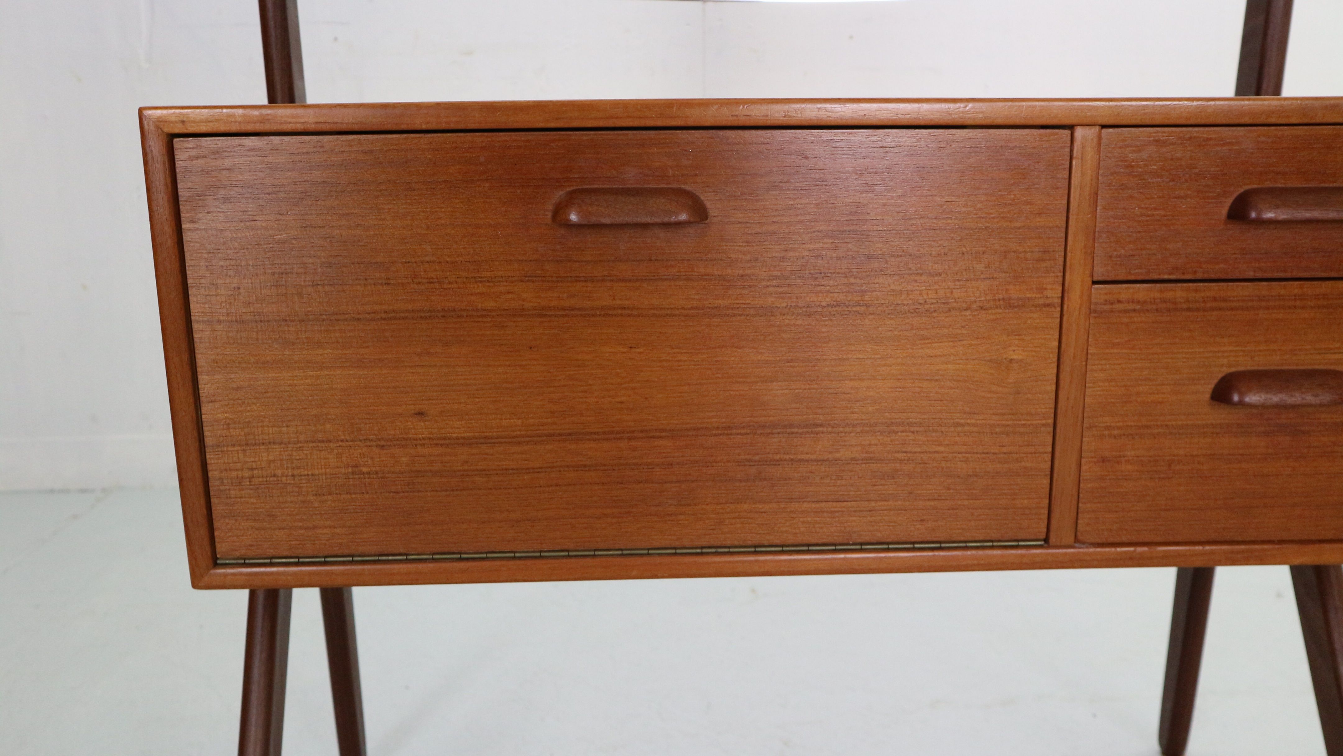 Mid-Century Danish Dressing Table in Teak by by AG Spejl Kobberbeskyttet, 1960s