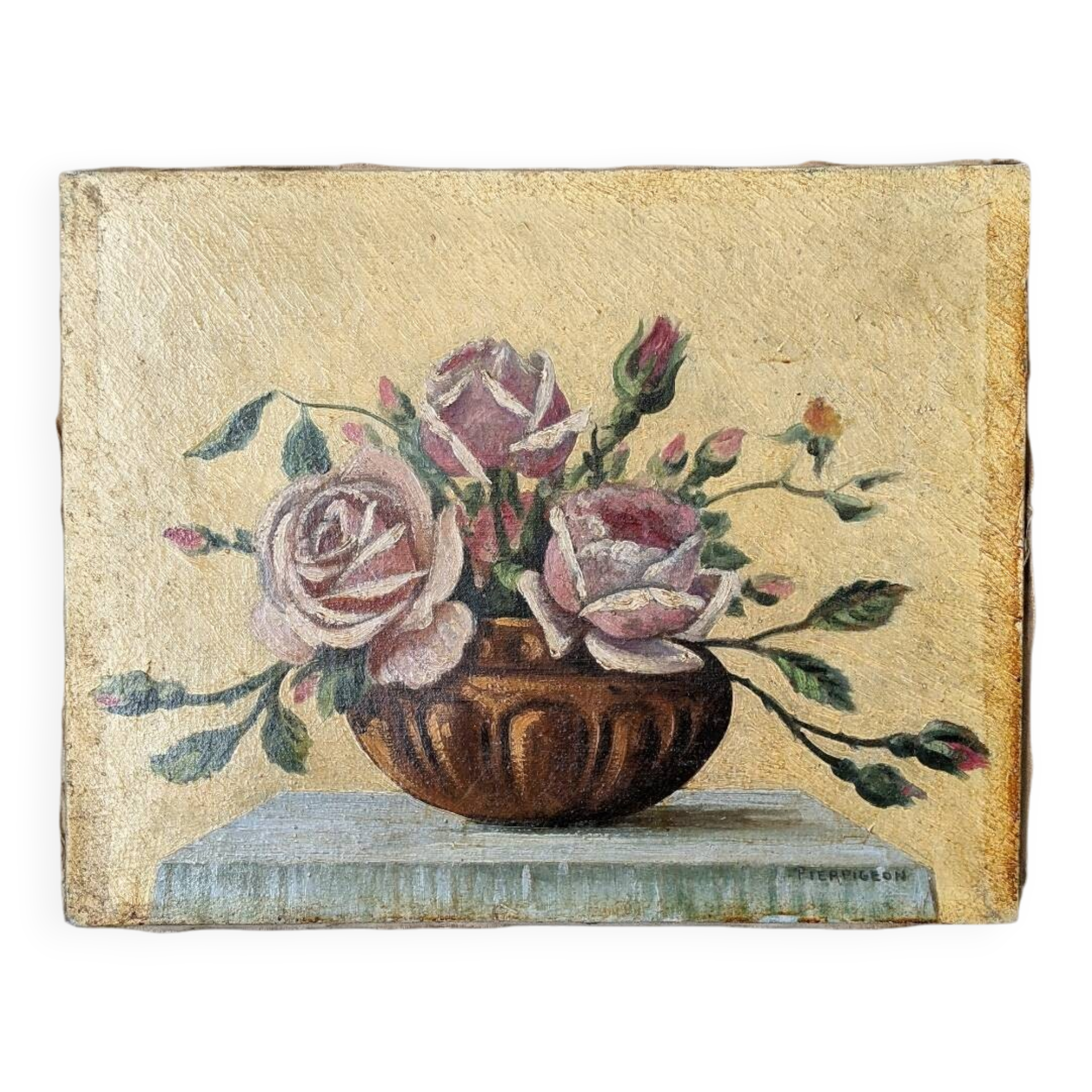 Acrylic on canvas decoration country bohemian still life
