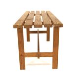 Scandinavian minimalist pine bench, Sweden, 1970