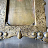 Art nouveau brass metal frame