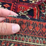 Traditional Turkoman Oriental Hand Made Rug 180x122cm boho