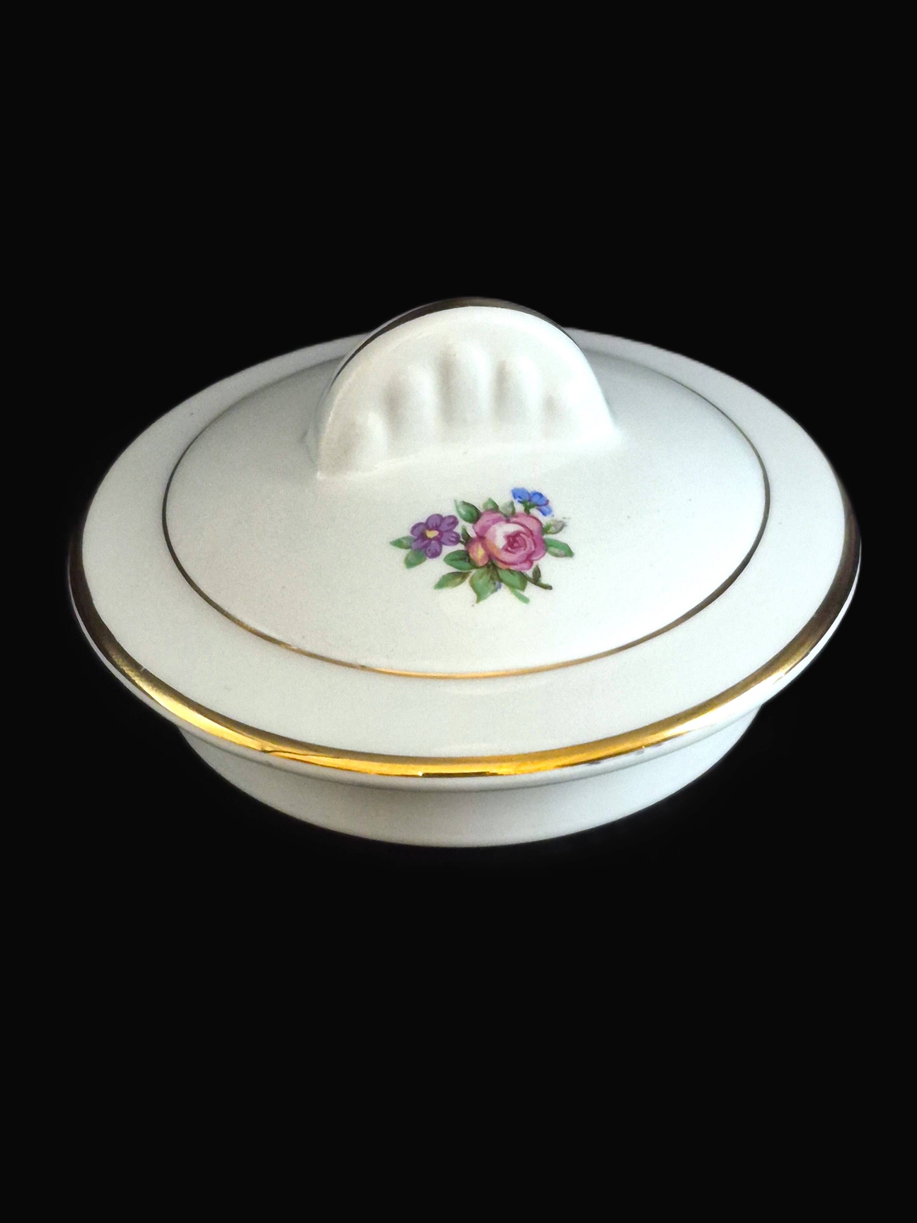 Antique sugar bowl Moulin des Loups Orchies "Angola" A748