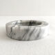 Cendrier rond en marbre gris vintage