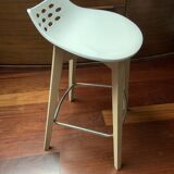 Calligaris white high stool