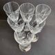 Champagne flutes in cut crystal