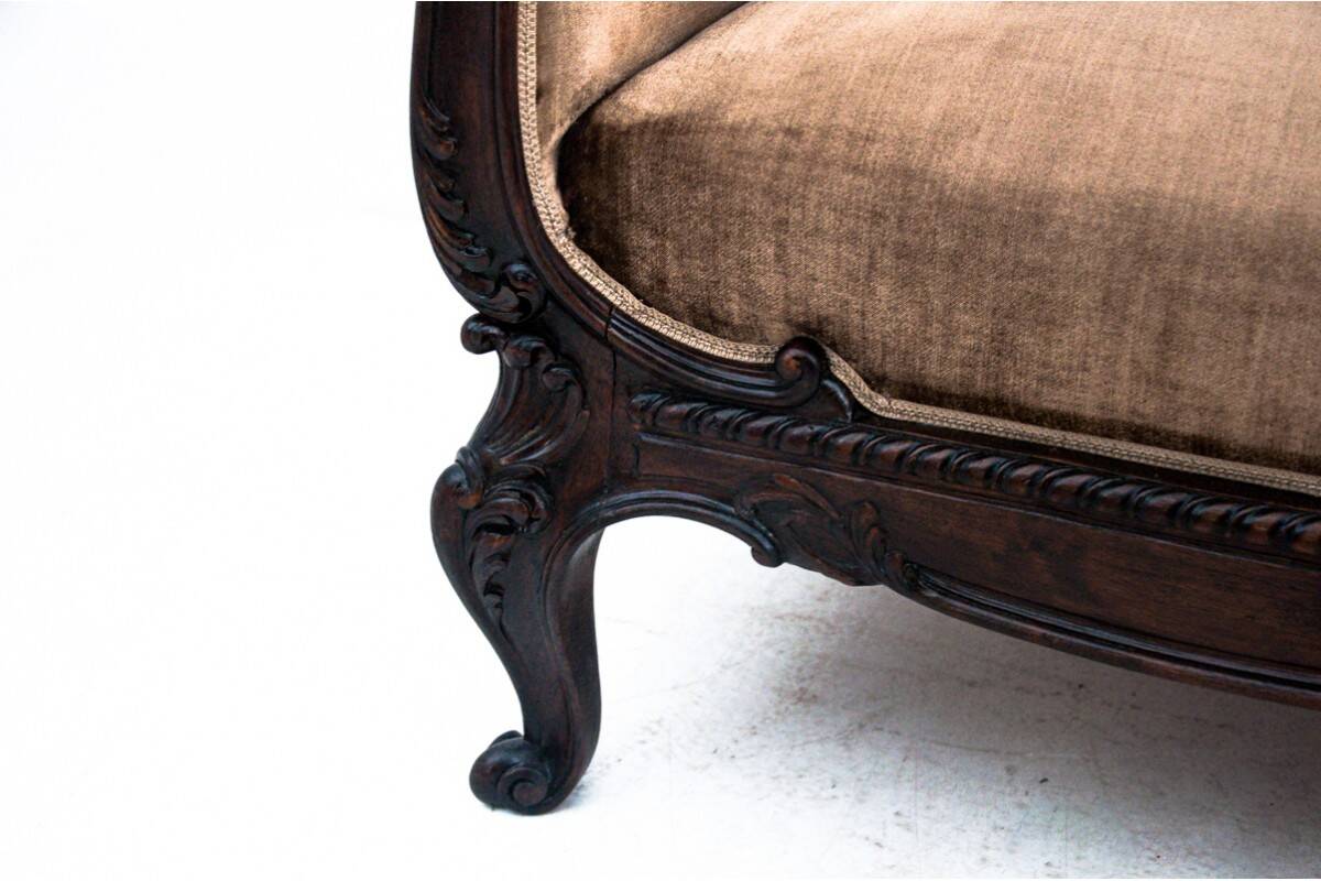 Antique sofa from the late 19th century, Northern Europe